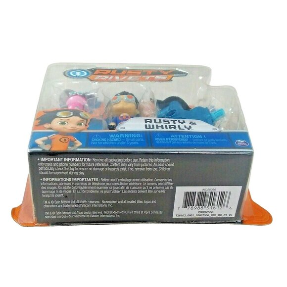 Nickelodeon Rusty Rivets Build Me Rivet System Spin Master Rusty and Whirly - Picture 3 of 3